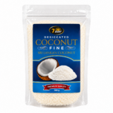 7Ray Fine Desiccated Coconut 500g pack, front view