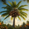 A_majestic_coconut_tree_treasurestands_tall_amidst_a_lush_trop_coconut_treasure