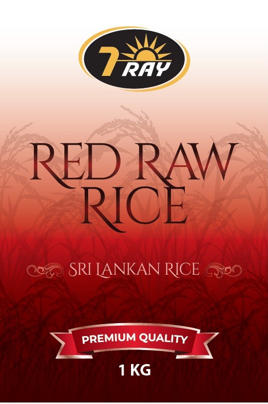 Red Raw Rice - 1kg - Front